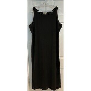 Vintage Eddie Bauer Women's  Sleeveless Dress Size XL Petite. Cotton/Spandex.